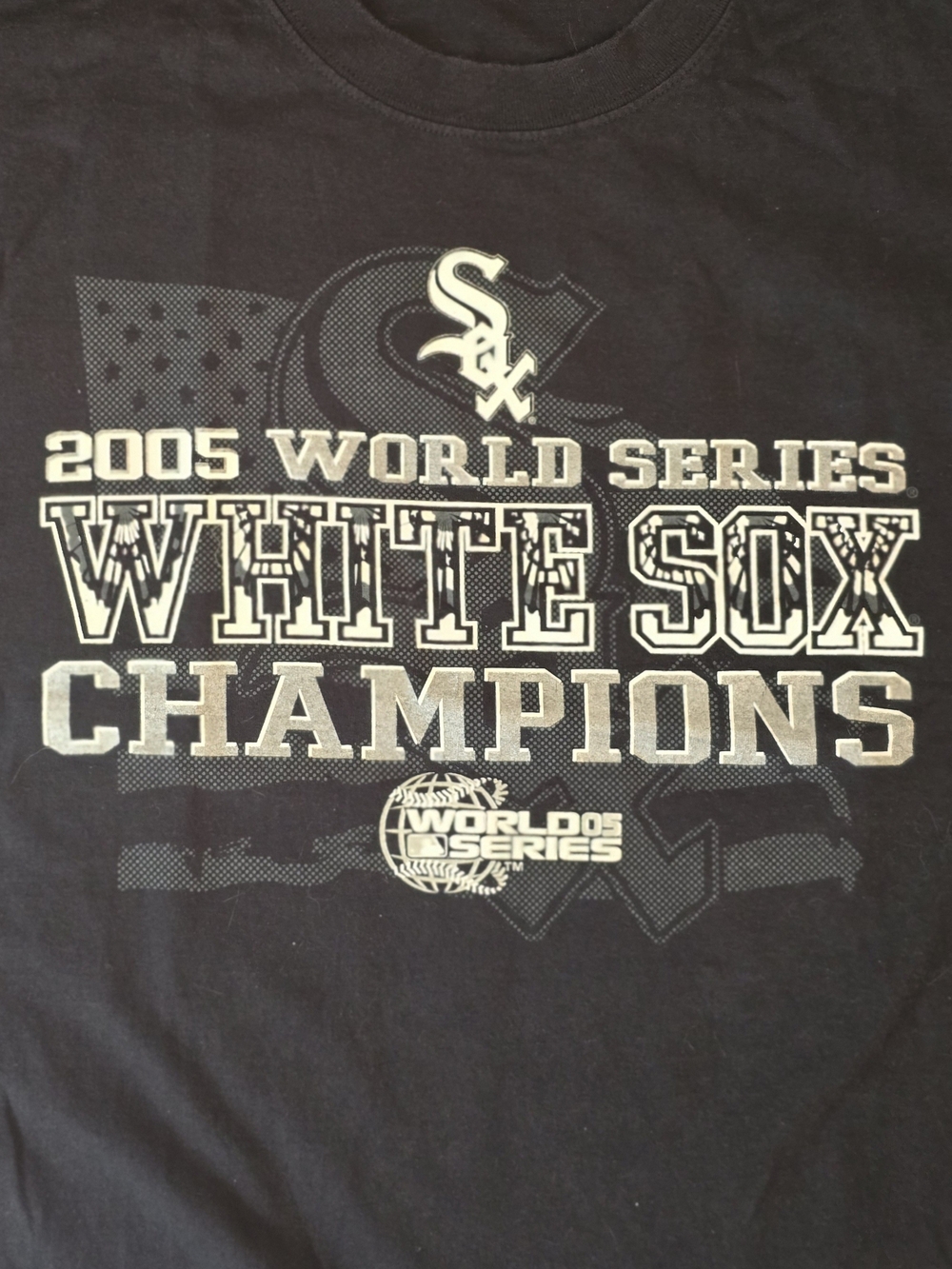 Lee Black White Sox 2005 World Series Champions Graphic Tee